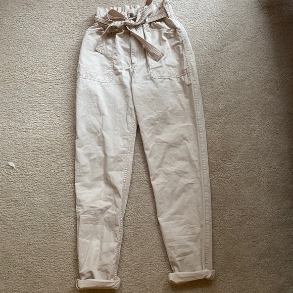 Linen Cargo Pants~Abercrombie&Fitch~Size Small - Picture 2 of 3